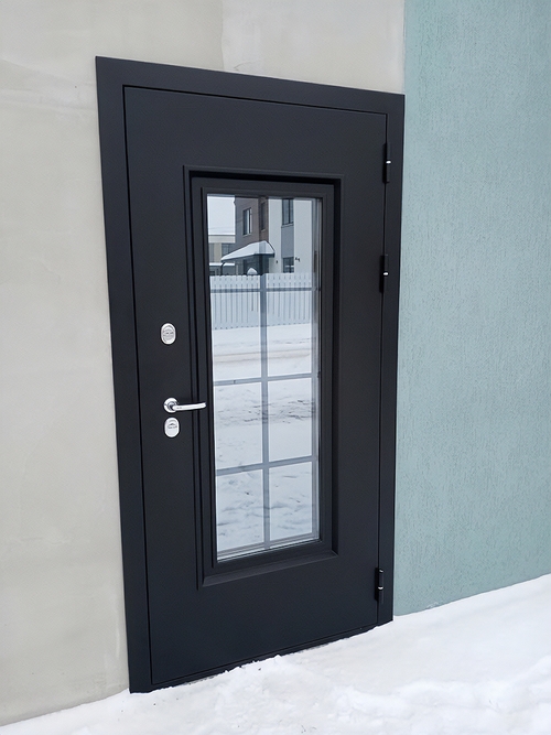 Дверь черного цвета
