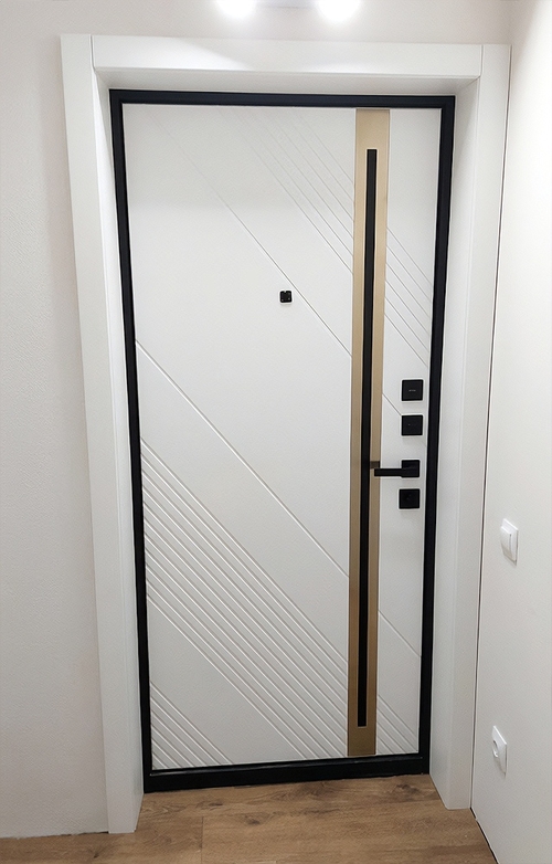 Дверь с тонкой полоской